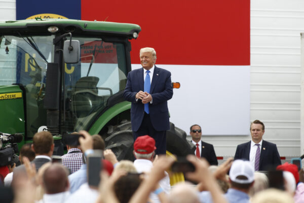 President Trump Speaks At Flavor 1st Growers And Packers in Mills River, North Carolina